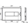 Кнопка управления ALCAPLAST M1471-AEZ113 с цветной пластиной