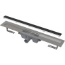 Водоотводящий желоб ALCAPLAST APZ15S-650 без порогов, с решеткой под кладку камня Marble, горизонтальный сток