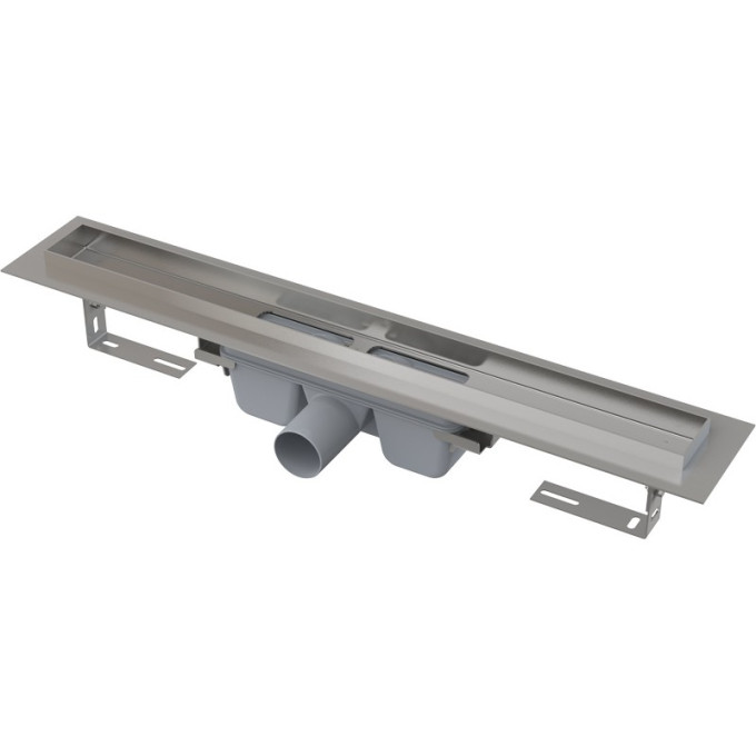 Водоотводящий желоб ALCAPLAST APZ6S-1050 PROFESSIONAL с порогами для цельной решетки, горизонтальный слив