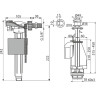 Выпускной комплект ALCAPLAST с двойной кнопкой,впускной механизм А16 3/8 CHROM SA08AK 3/8 CHROM